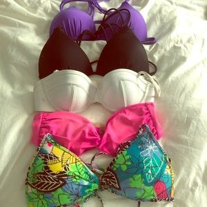 5 bathing suit tops!